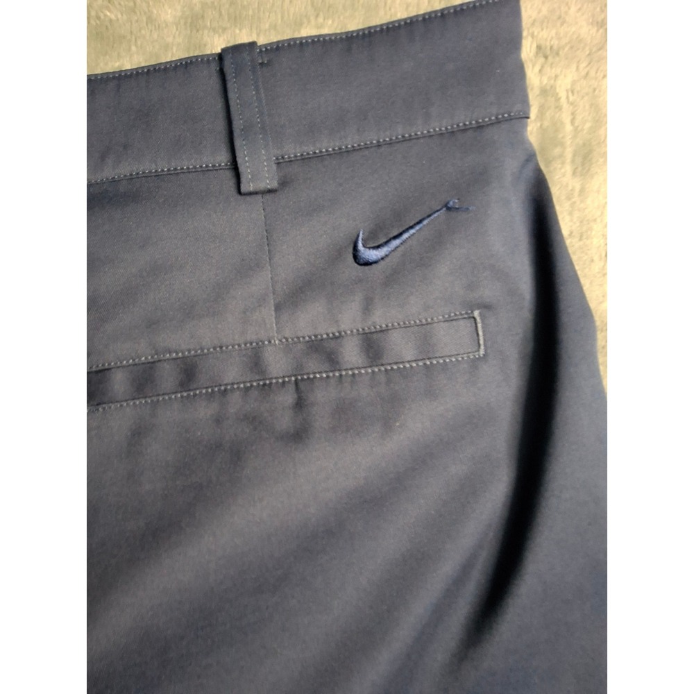 Nike Golf Tour Performance Dri-FIT Mens Navy Blue Shorts Size 36 Flat Front - Picture 12 of 12